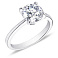 Серебряное кольцо с фианитом (арт. 7501/3449/4) – изображение 1