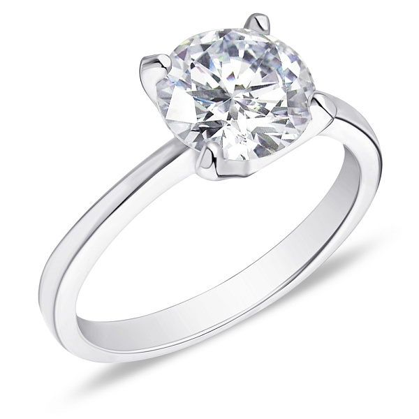 Серебряное кольцо с фианитом (арт. 7501/3449/4) – изображение 1