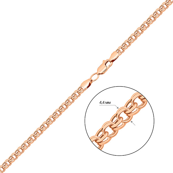 Цепочка золотая плетения Бисмарк (арт. 300308) – изображение 3