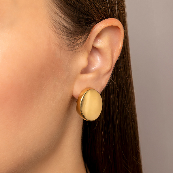 Серьги Francelli из желтого золота без камней (арт. е1091978ж) – изображение 2