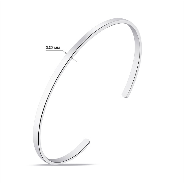Незамкнутый серебряный браслет Trendy Style (арт. 7509/922/3) – изображение 2