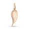 Золотой подвес Крыло с фианитами (арт. 424948) – изображение 1