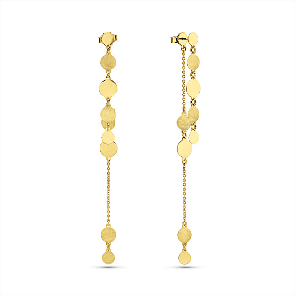 Серьги из желтого золота с подвесками (арт. 1092075ж) – изображение 1