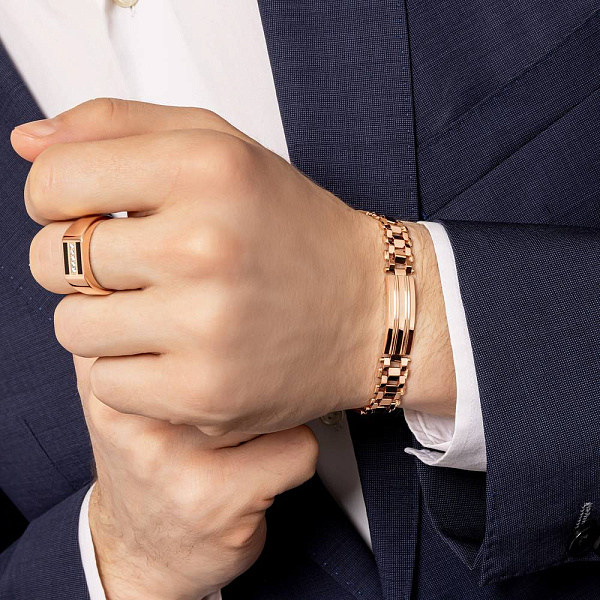 Золотой браслет без камней (арт. 3261204) – изображение 2