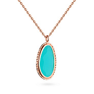 Золоте кольє з кварцом (арт. 351936Пкгм)