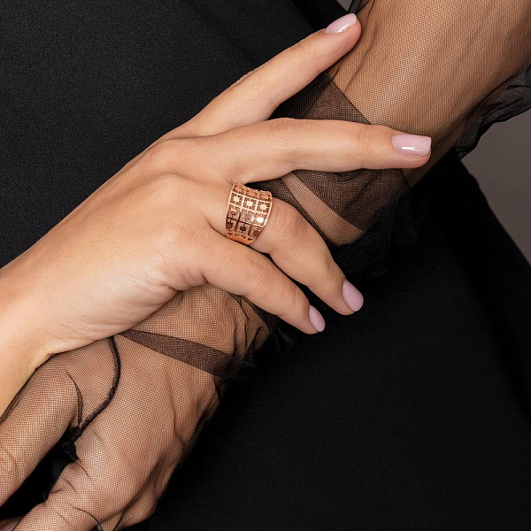 Золотое кольцо без вставок (арт. 140705) – изображение 5