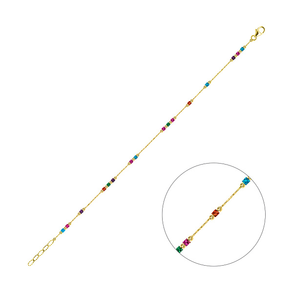 Браслет Francelli из желтого золота (арт. 326203жцв) – изображение 1