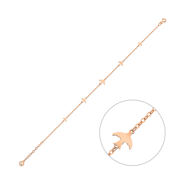 Золотой браслет Ласточки (арт. 326857) – изображение 1