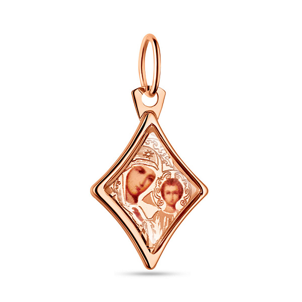 Ладанка з червоного золота "Богородиця" (арт. 400800К) – зображення 1