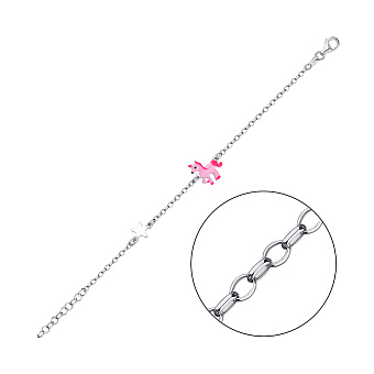 Детский серебряный браслет (арт. 7509/3611ебр)