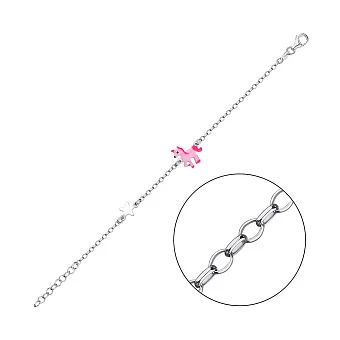 Дитячий срібний браслет (арт. 7509/3611ебр)