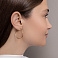Серьги-кольца из желтого золота (арт. 122600/30ж) – изображение 3