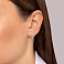 Серьги из белого золота с бриллиантами (арт. С011218030б) – изображение 3
