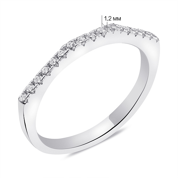 Серебряное кольцо с фианитами (арт. 7501/6237) – изображение 2