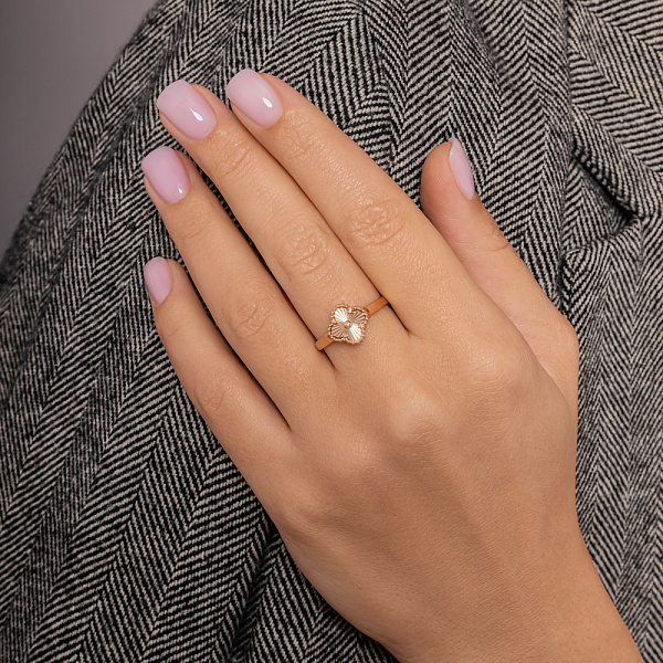 Кольцо из красного золота (арт. 141432а) – изображение 2