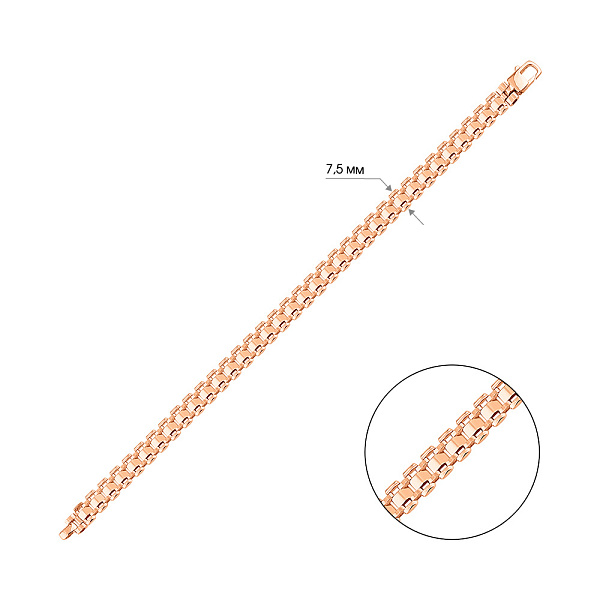 Браслет з червоного золота (арт. 3261186) – зображення 3