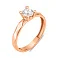 Золота каблучка з фіанітом (арт. 140020) – зображення 1