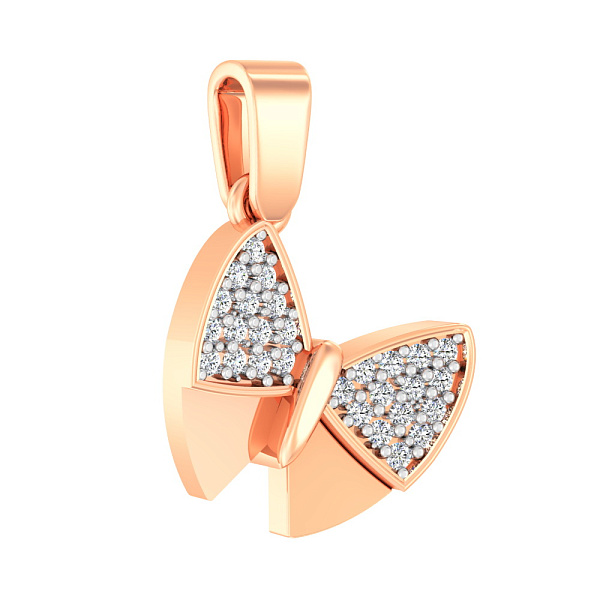 Золота підвіска «Метелик» з фіанітами (арт. 442600) – зображення 1