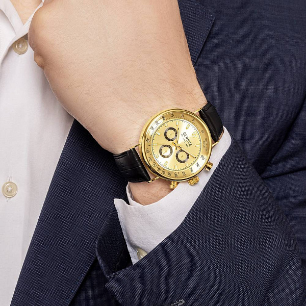 Золотий годинник кварцовий (арт. 260240жжч) – зображення 4