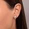 Сережки з червоного золота з діамантами (арт. С011223010) – зображення 2