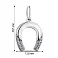 Серебряный кулон Подкова (арт. 7503/П2Ф/1067) – изображение 2
