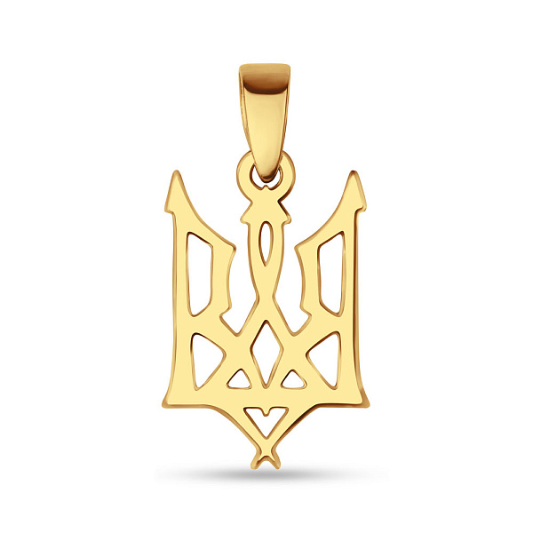 Подвес из желтого золота Герб Украины-Трезубец (арт. 440747ж) – изображение 1