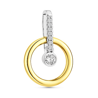 Фото Золотая подвеска с фианитами (арт. 440522ж)