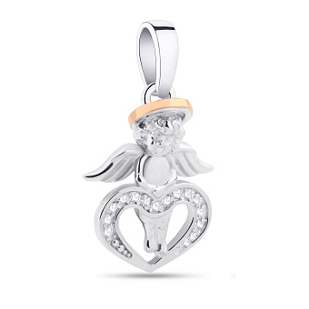 Серебряный подвес с золотой накладкой (арт. 7203/878п)