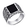 Серебряная печатка з ониксом (арт. 7906/0621.10о) – изображение 1