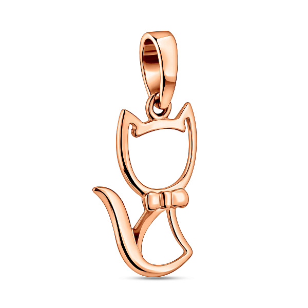 Золотая подвеска Котенок (арт. 440356) – изображение 1