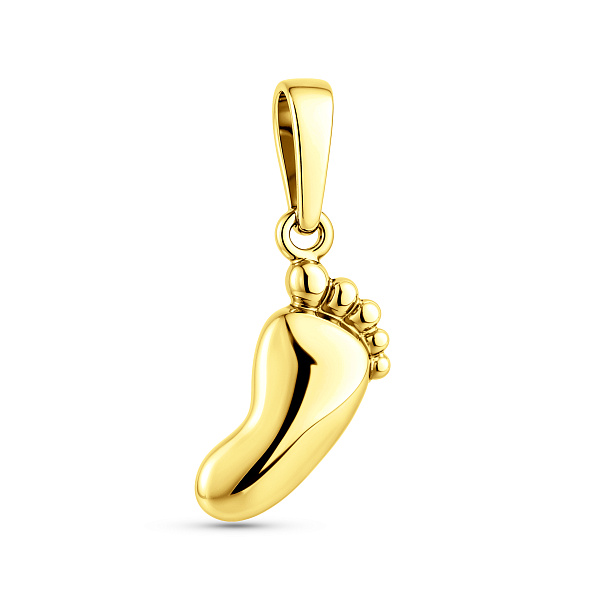 Золотая подвеска Ножка младенца (арт. 440360ж) – изображение 1
