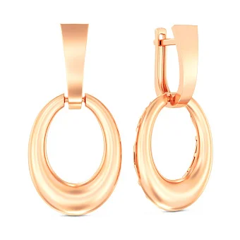 Сережки з червоного золота (арт. 111329)