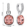 Серебряные серьги с фианитами (арт. 7502/2186328цр) – изображение 2