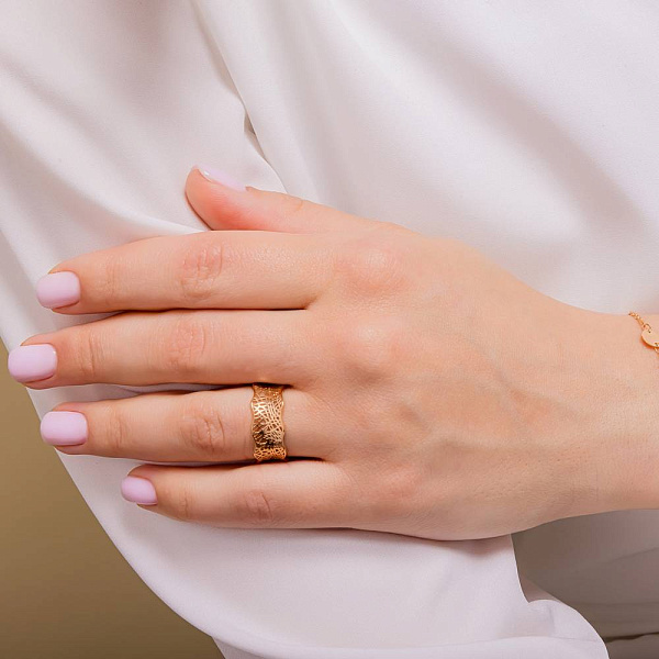 Кольцо из красного золота (арт. 141296) – изображение 3