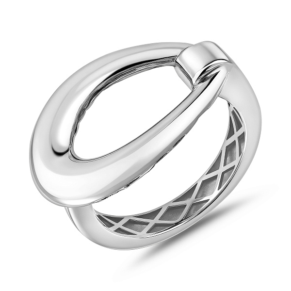 Кольцо из белого золота (арт. 141346б) – изображение 1
