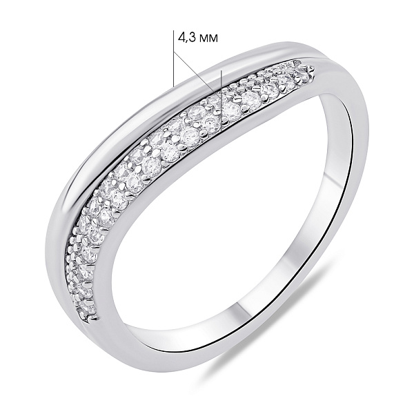 Серебряное кольцо с фианитами (арт. 7501/6926) – изображение 2
