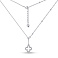 Серебряное колье Клевер с фианитами (арт. 7507/2221/10) – изображение 2