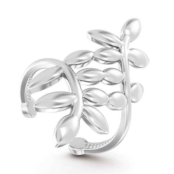 Золотая одиночная сережка-каффа (арт. 111326бЯ) – изображение 1