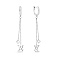 Серьги-подвески из серебра (арт. 7502/4572) – изображение 1