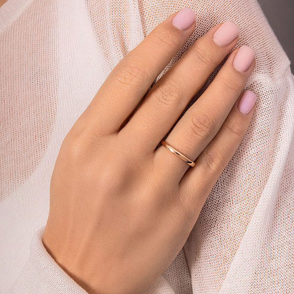 Обручальное кольцо из красного золота (арт. 239219) – изображение 4