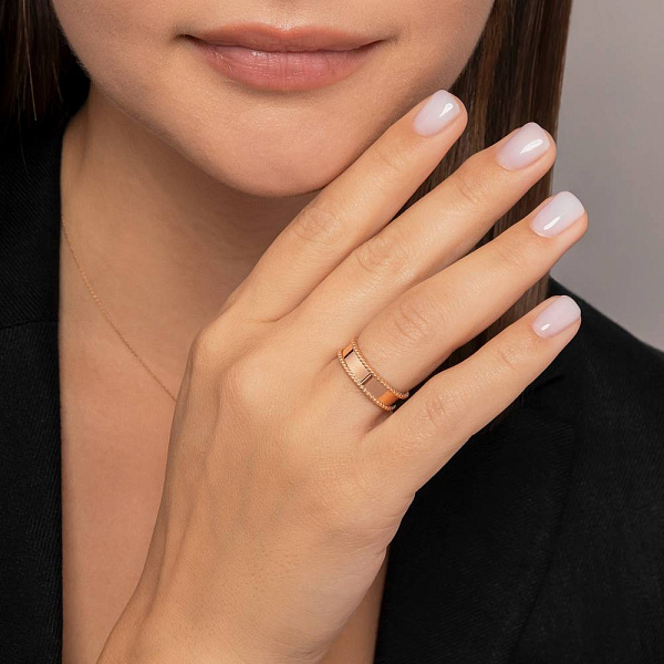 Золота каблучка без каміння (арт. 1401017а) – зображення 2