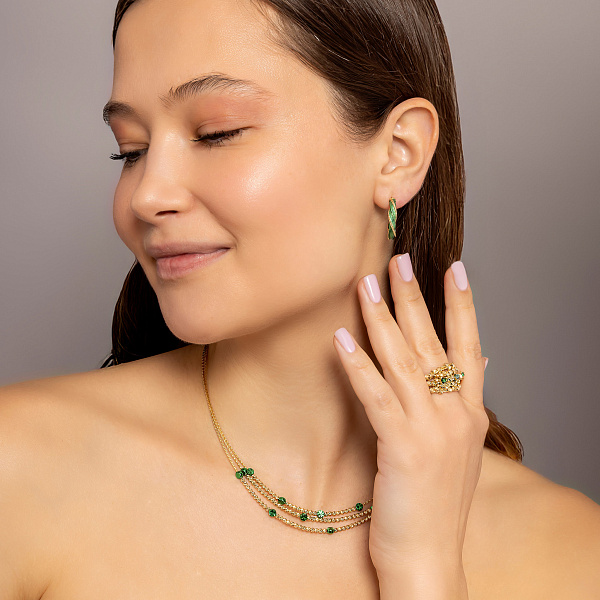 Колье Francelli из желтого золота (арт. 352941жз) – изображение 4