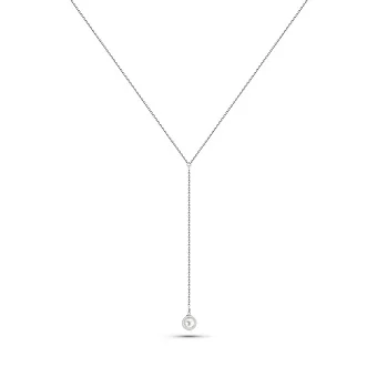 Кольє зі срібла з перлиною (арт. 7507/2159223-1жб)