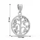 Срібний кулон Дерево життя без каміння (арт. 7503/4401) – зображення 2