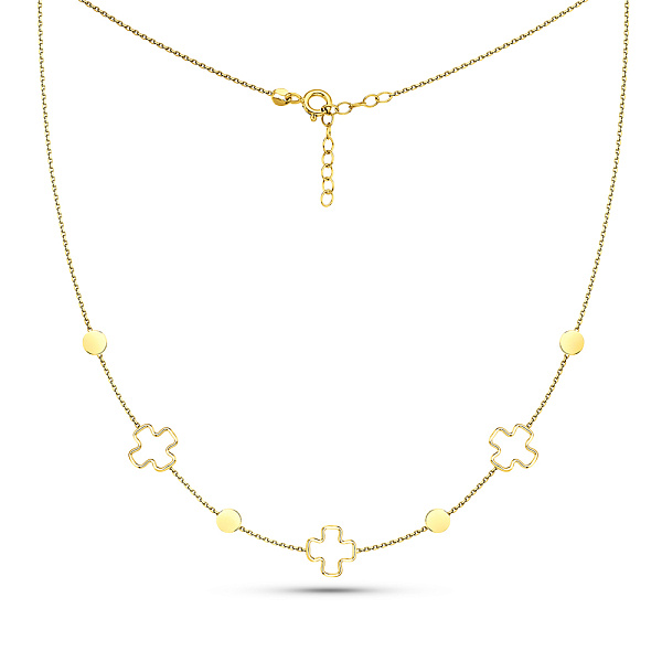 Золоте кольє без каменів (арт. 352637ж) – зображення 2