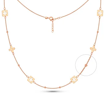 Золотое колье Клевер (арт. 352622)