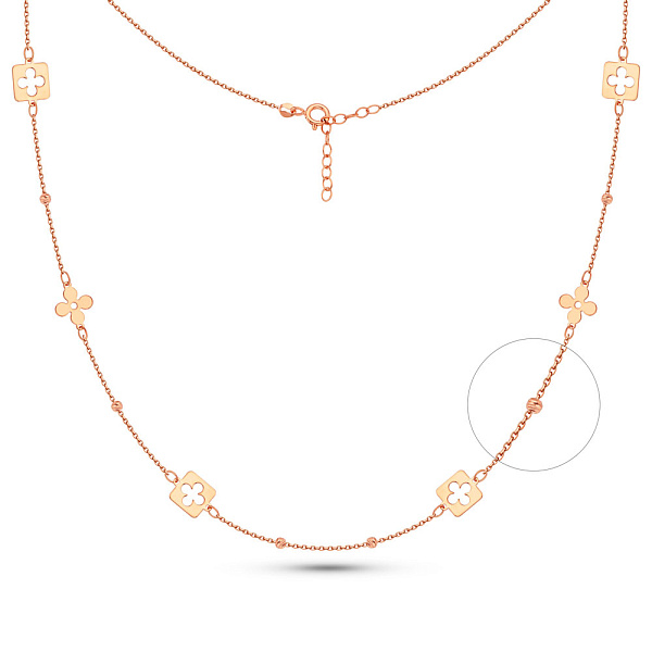 Золотое колье Клевер (арт. 352622) – изображение 1