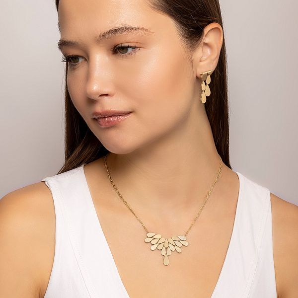 Золотые серьги Francelli (арт. 1091687ж) – изображение 3