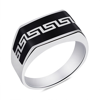 Печатка из серебра с орнаментом (арт. 7506/6691еч)