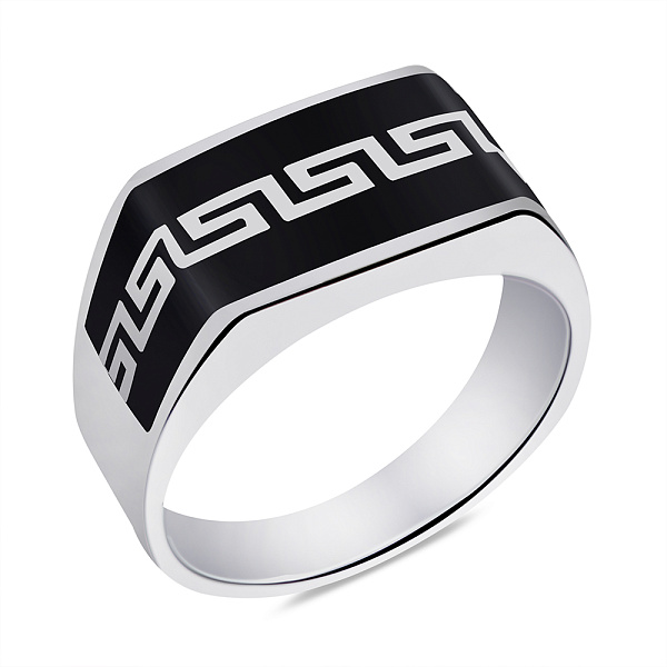 Печатка из серебра с орнаментом (арт. 7506/6691еч) – изображение 1